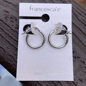 NWOT 🩶STERLING SILVER🩶 SIMPLE HOOPS
